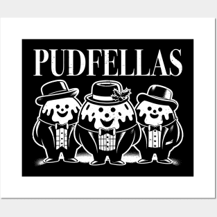 User Pudfellas Christmas Pudding Funny Festive Sweets Mobster Pun Posters and Art